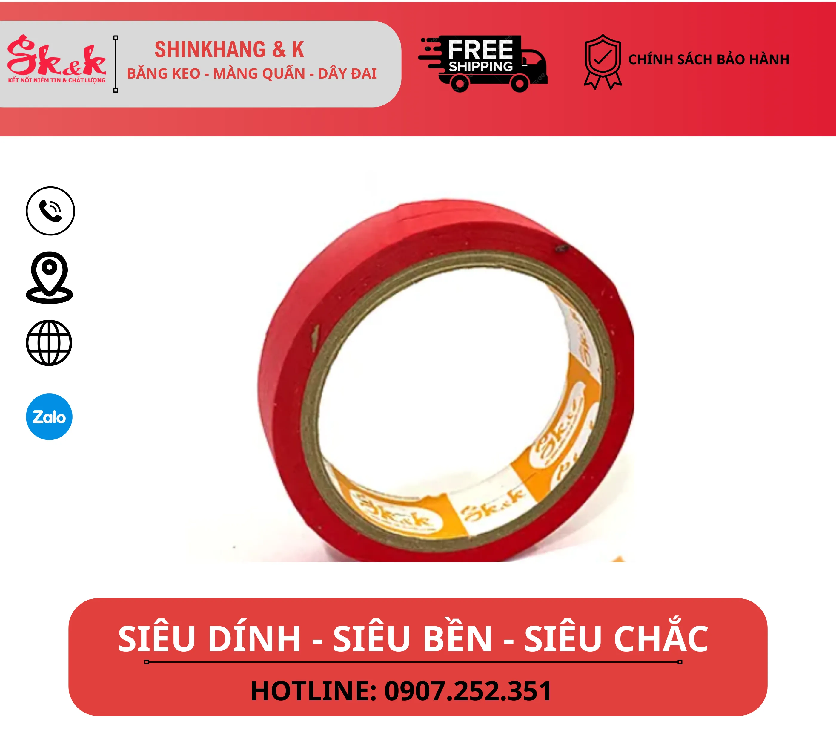 Băng Keo Giấy Màu